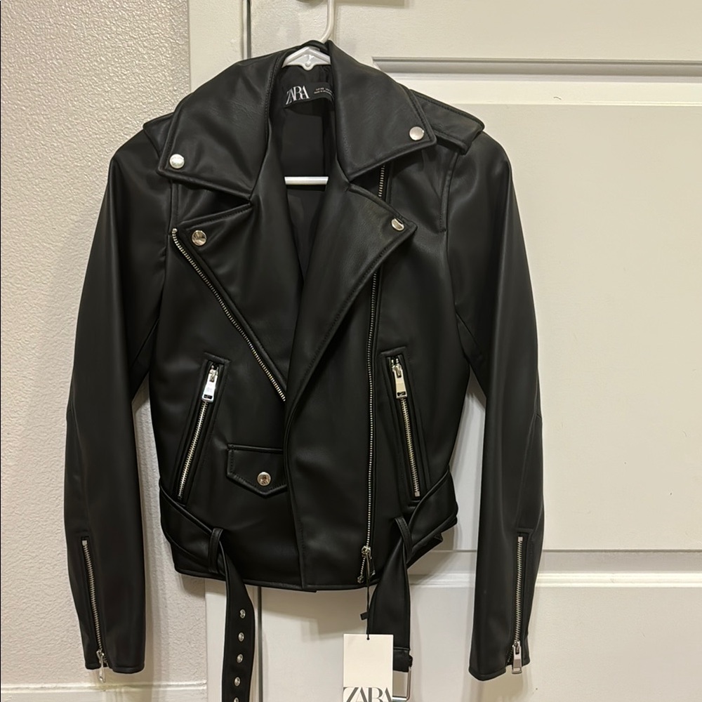 ZARA Black Leather Jacket